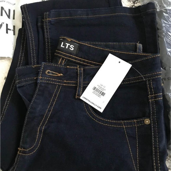 Long Tall Sally Jeans ~ Dark Blue Denim ~ Size 8 US - Picture 3 of 7